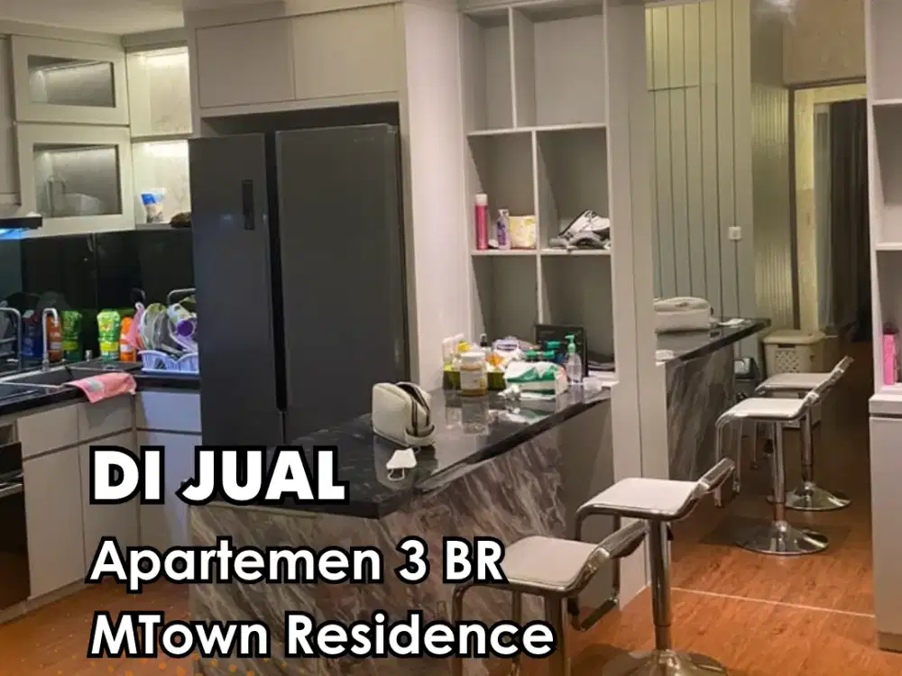 DI JUAL !!!  Fully Furnish Apartment 3 BR Di MTown Residence Tower Avery
