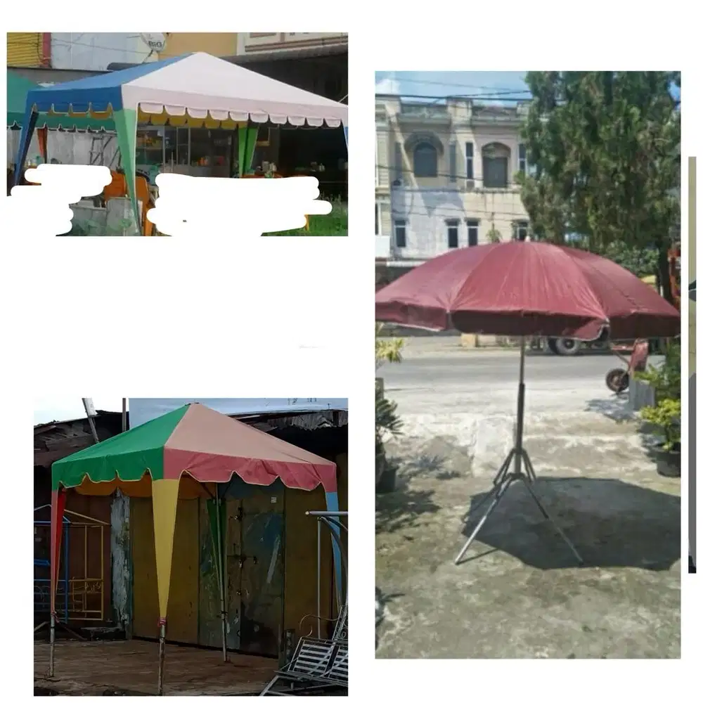 Tenda kafe dan tenda payung