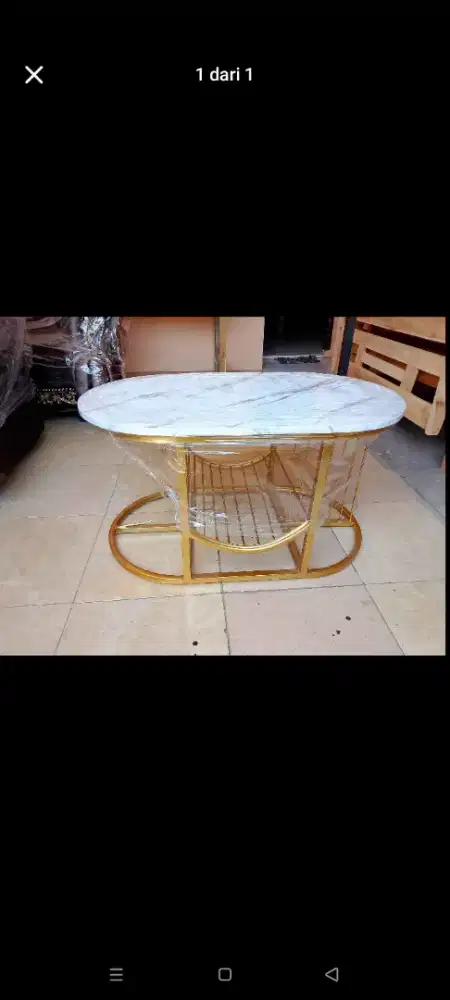 Meja Tamu Besi Minimalis