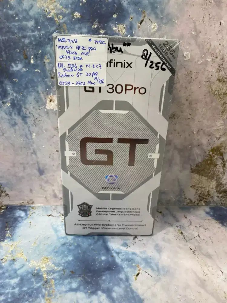 Di jual HP NEW INFINIX GT30 PRO RAM 8GB ROM 256GB SILVER SHADOW