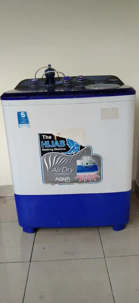 Mesin Cuci 2 tabung Aqua AirDry HIJAB Series QW-850XT (bekas tp bagus)