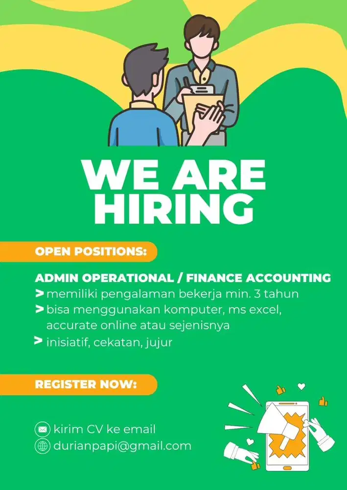 ADMIN OPERATIONAL / FINANCE / SALES MARKETING