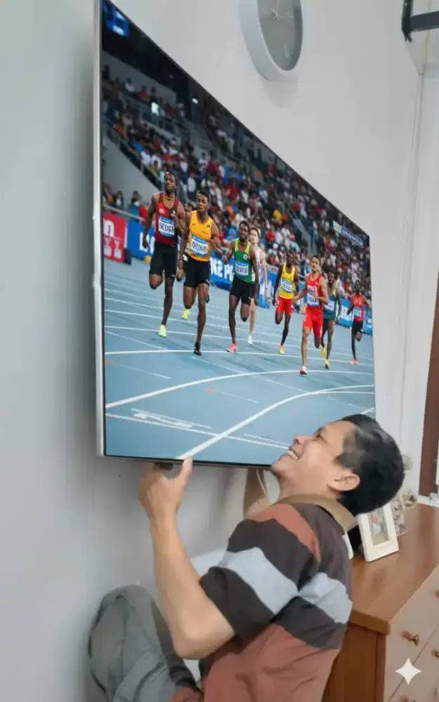 pasang serta jual bracket utk gantungan tv led lcd di tembok kuat aman