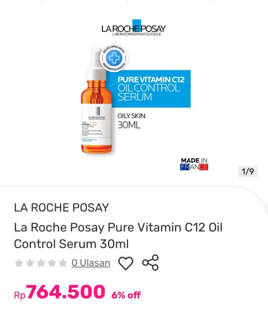 La roche posay oil control serum 30ml
