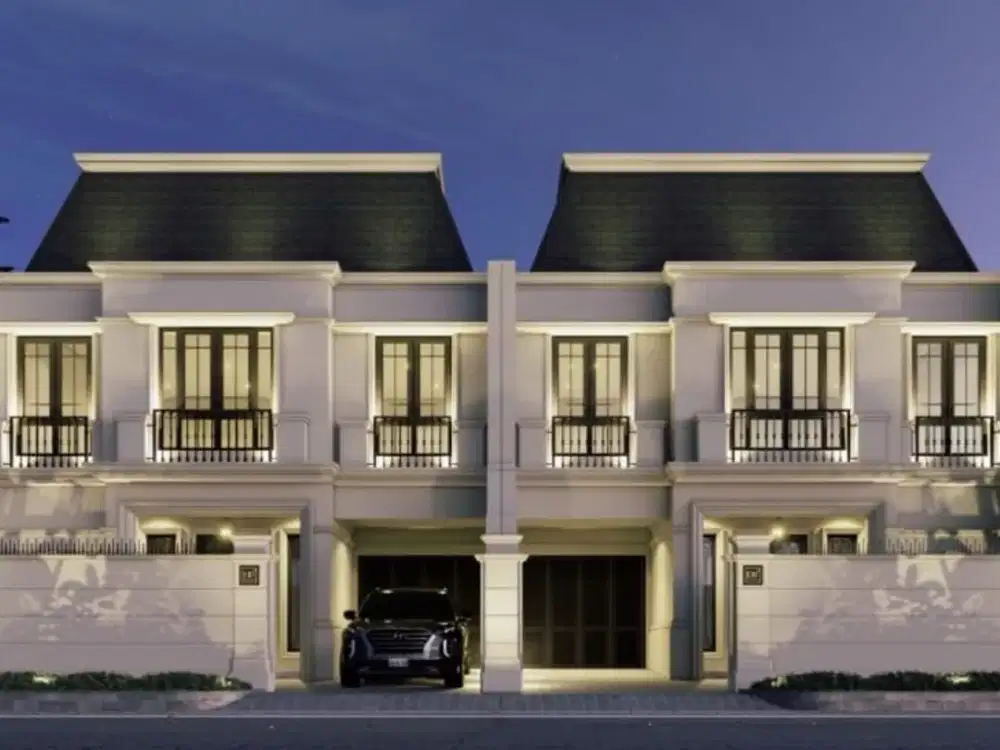 DIJUAL BRAND NEW  RUMAH MEWAH AMERICAN CLASSIC DI CEMPAKA PUTIH  JAKARTA PUSAT