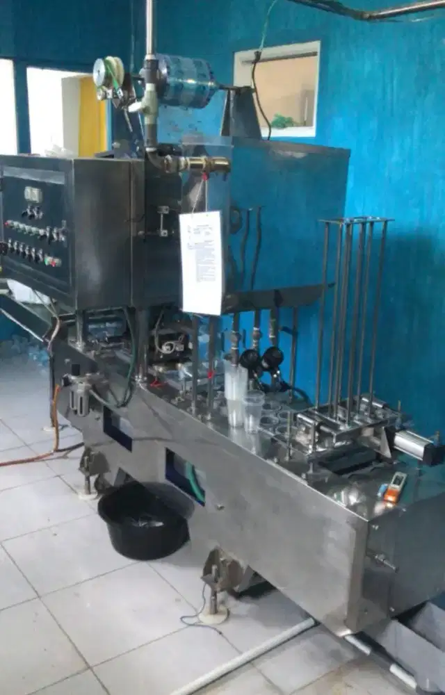 Mesin AMDK 2 Line, gelas dan botol