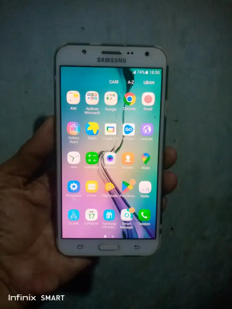 Samsung j7 ram 2/16 jaringan 4g