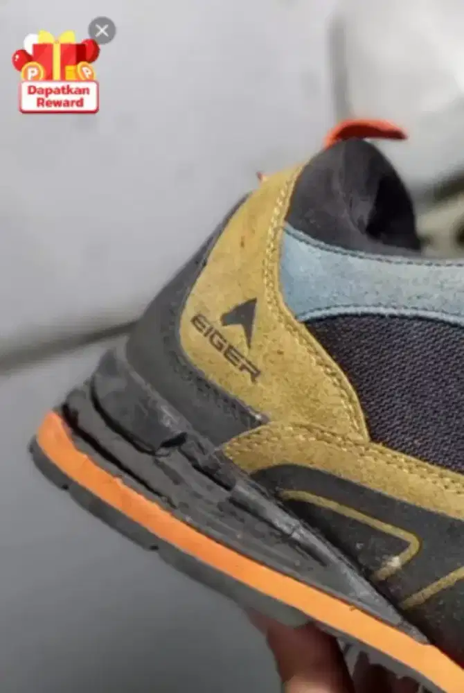 Perbaikan midsole eiger anaconda, tarantula, pyton