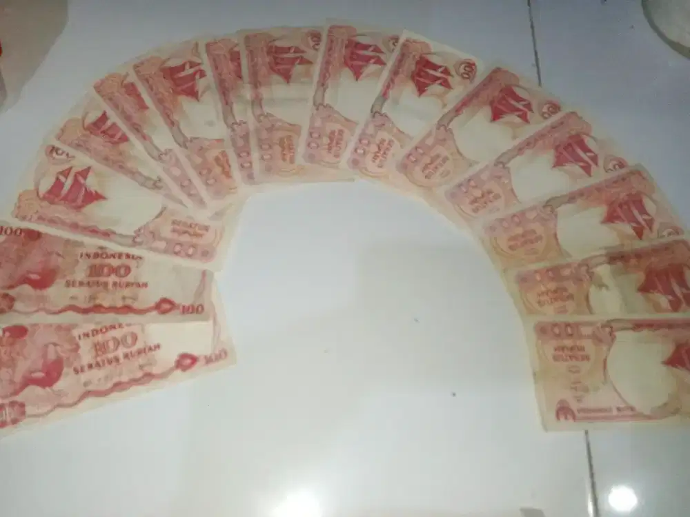 Uang lama..100 rupiah..15lembar