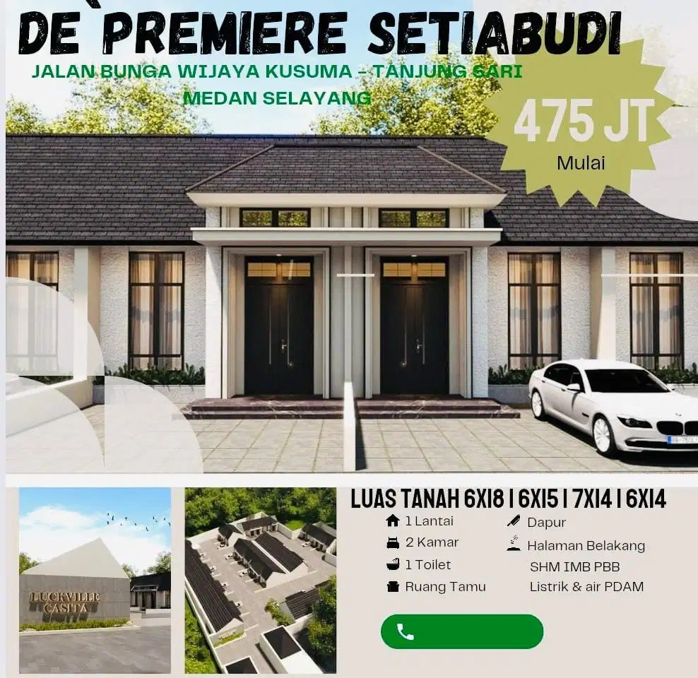 CUMA 400 JUTAAN DEKAT KAMPUS USU