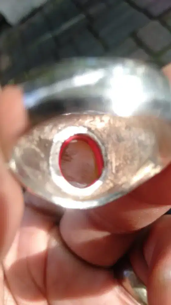 Kalimaya pelangi banten natural ring titanium