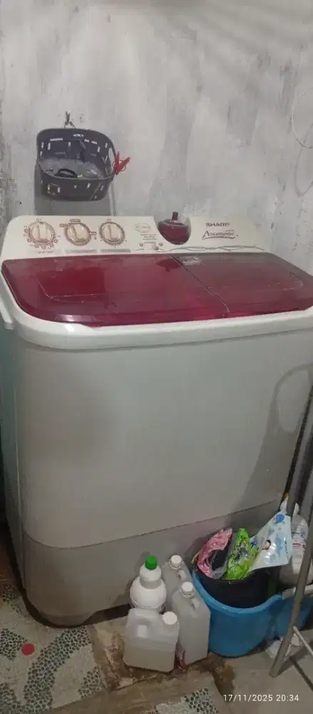 Mesin cuci 2 tabung merk sharp