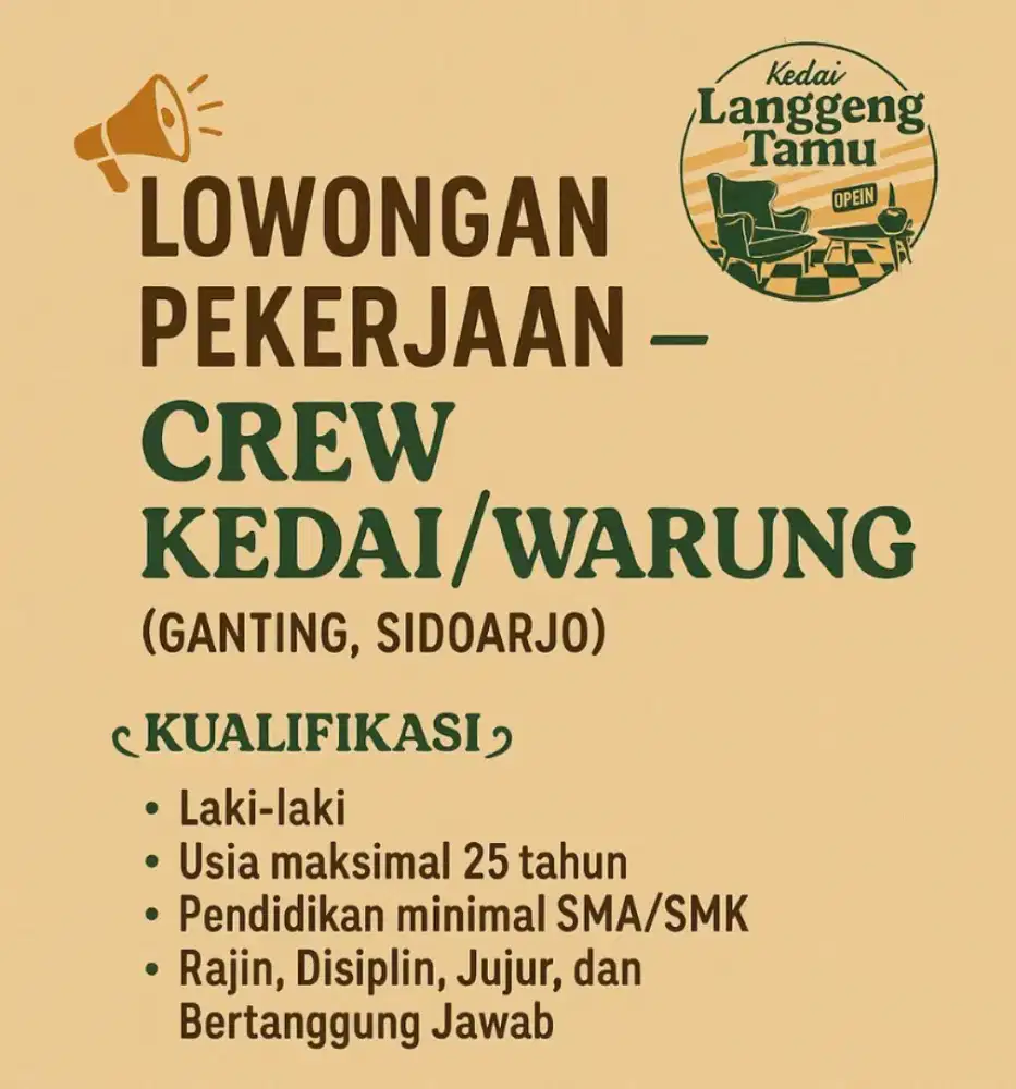 Lowongan Kerja Barista