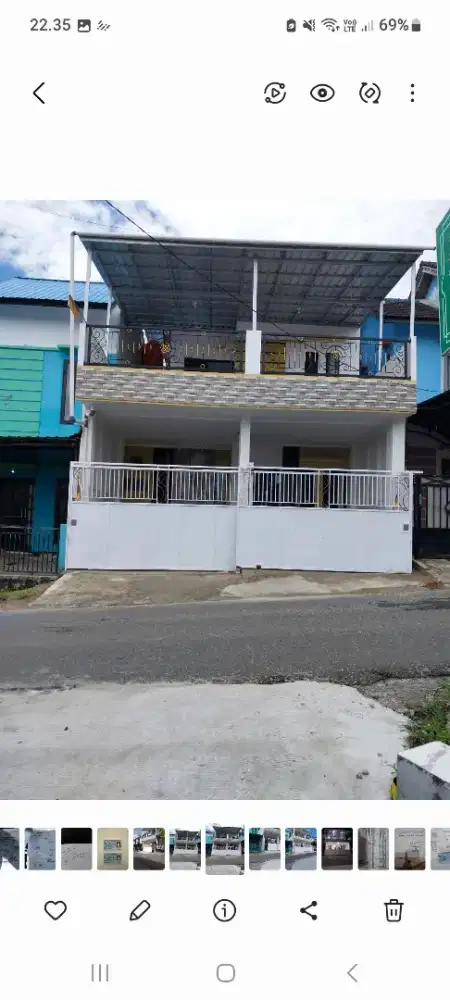 dijual rumah pinggir jalan utama villa damai