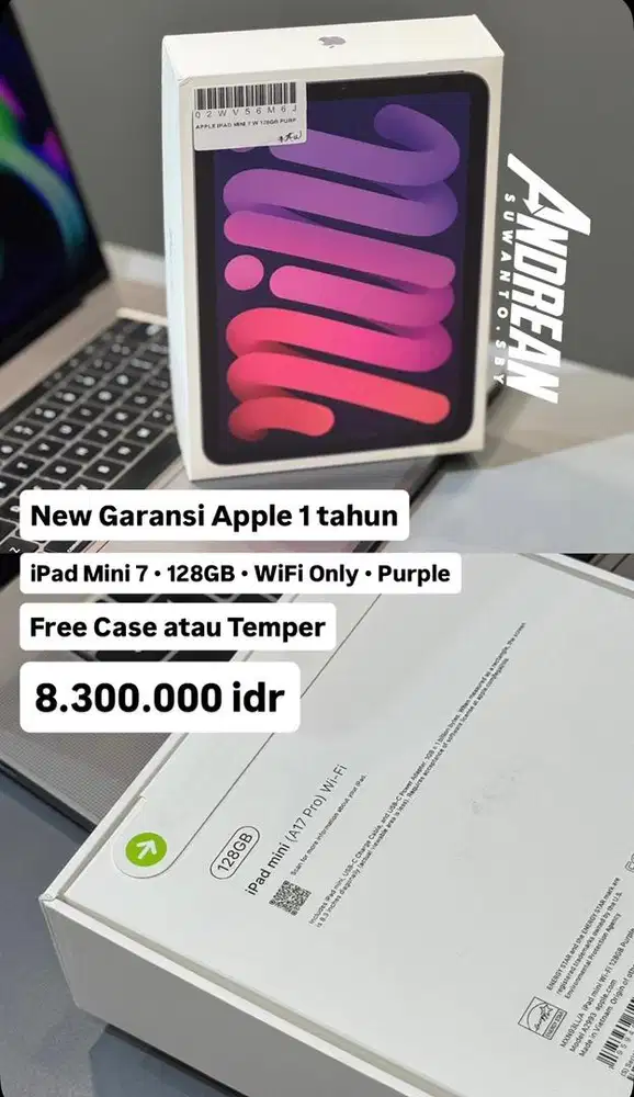 New Ipad Mini 7 wifi 128gb
