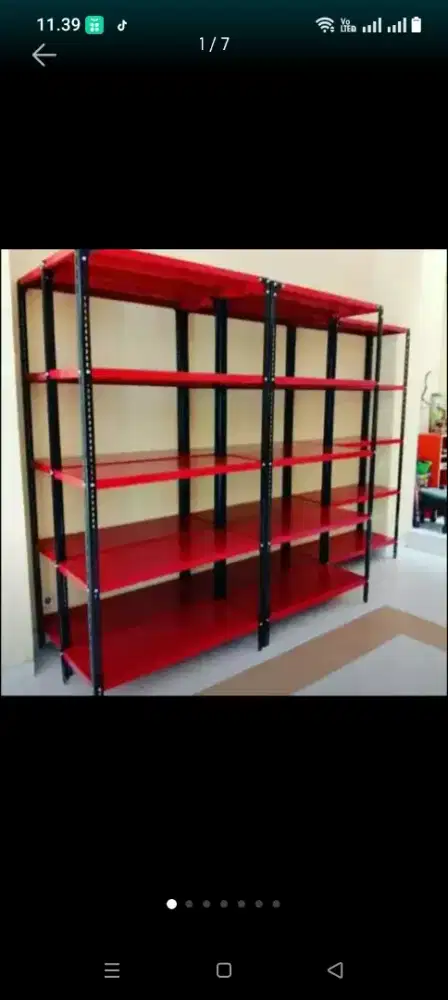 RAK BESI SIKU LUBANG SIAP KIRIM DAN COD