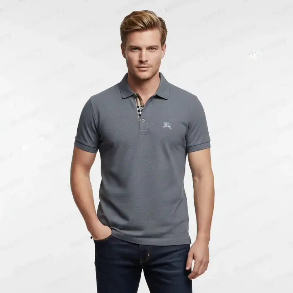 Kaos polo shirt Burberry London Grey colour Size XS fit M