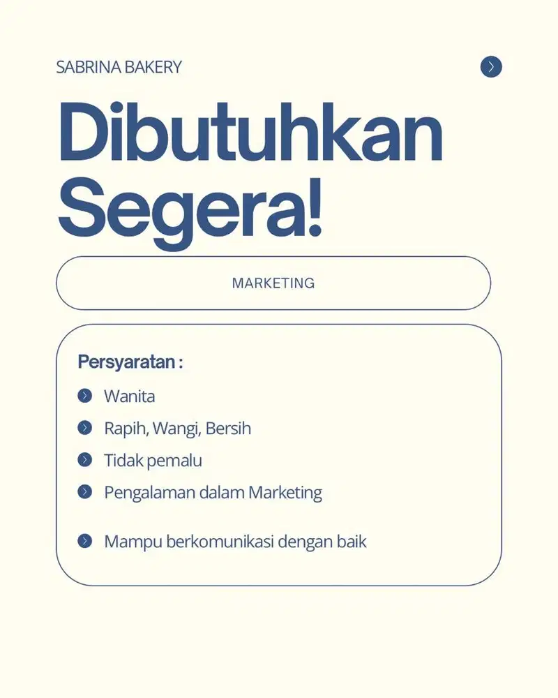 MARKETING SABRINA BAKERY