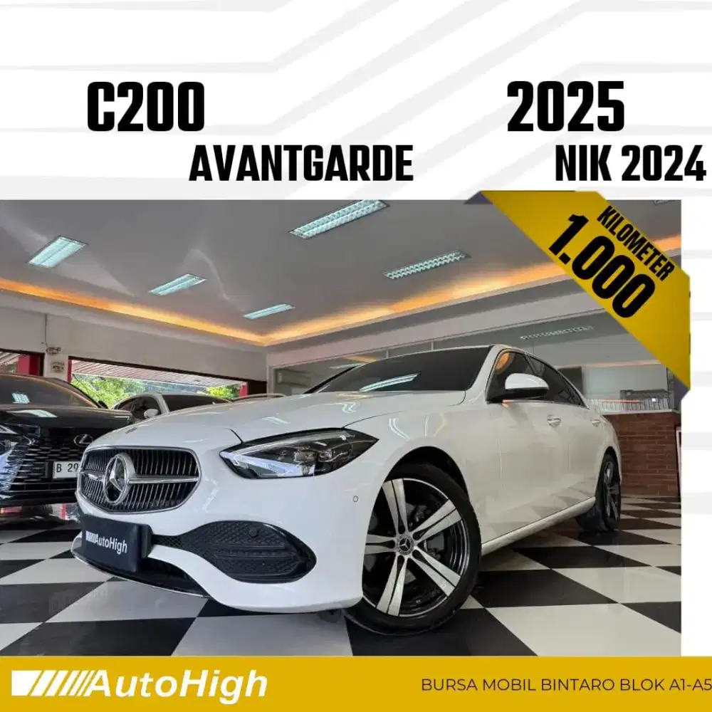 DP10% [Km1.000] C200 Avantgarde 2024 White Reg 2023 #AUTOHIGH