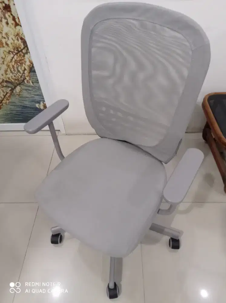 KOMPLIT Meja IKEA LINNMON + meja office + meja unik + 2 kursi kantor