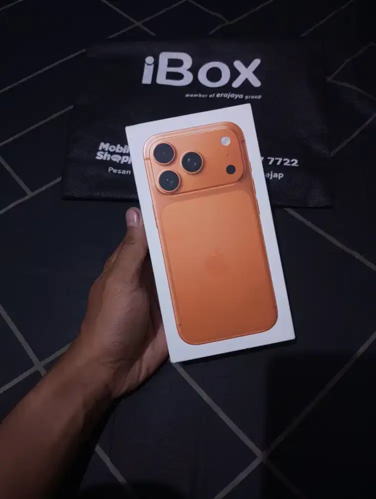 Murah iphone 17 pro ibox baru cosmic orange resmi Indonesia BU