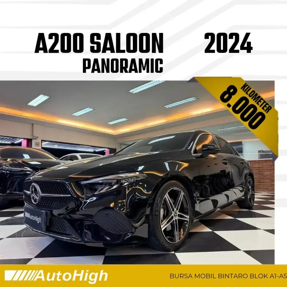 DP10% [Km8.000] A200 Sunroof 2024 Black Reg 2023 #AUTOHIGH