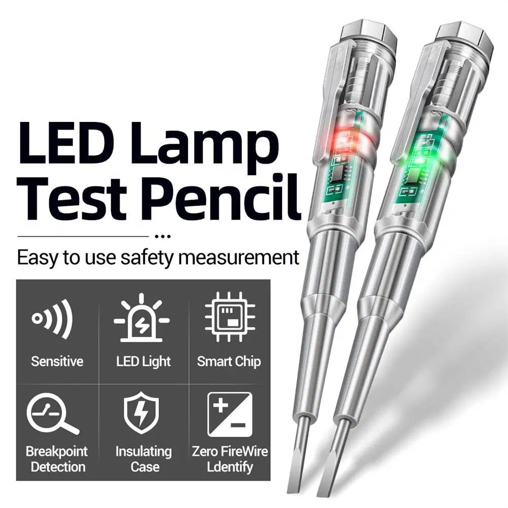Obeng Tester Tespen Obeng Test With Indicator Dual Lampu LED Pen Minus