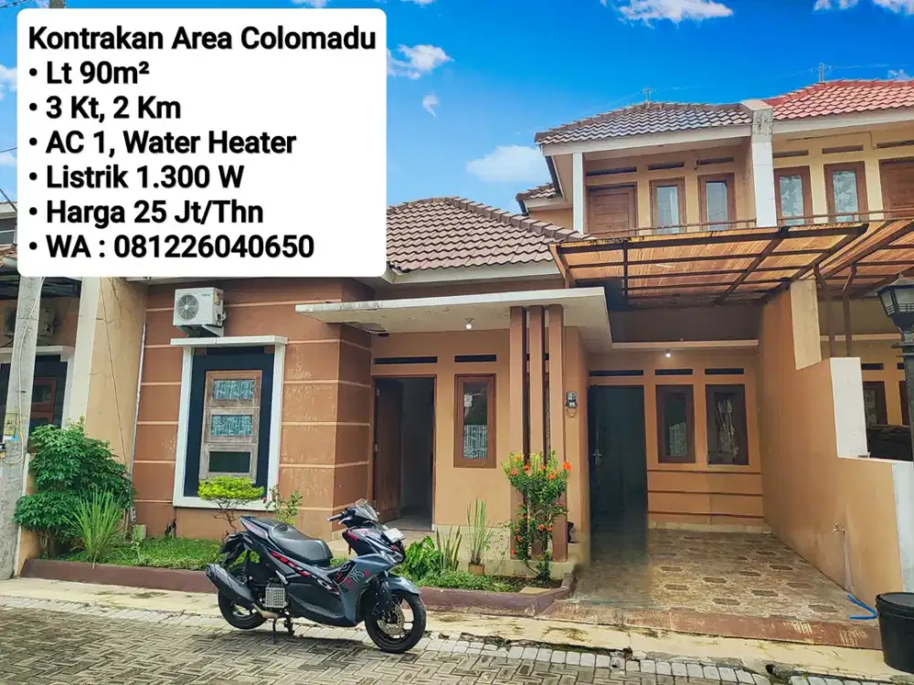 Sewa Rumah di Perum Cluster Colomadu, Dekat Lor In, Ramada, Bandara