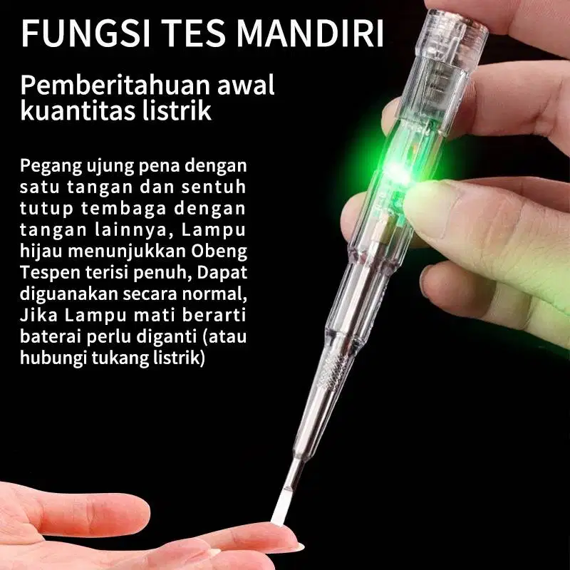 Obeng Tespen Tester Lampu LED Alat Tes Arus Listrik