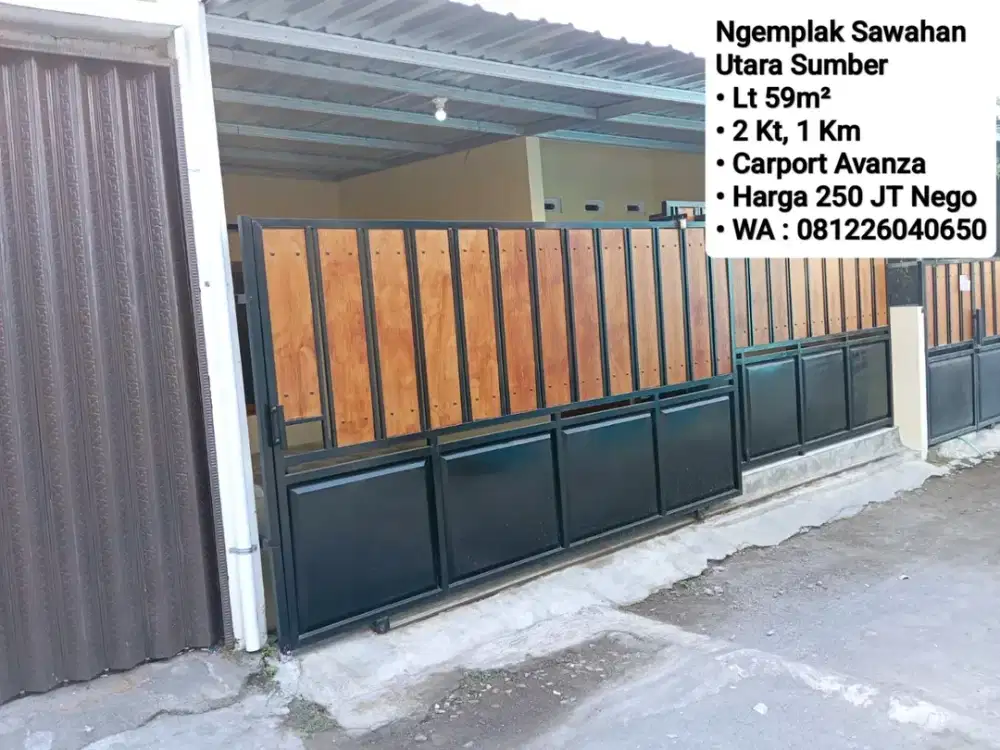 Jual Rumah Area Ngemplak Sawahan, Siap Pakai Tanpa Renov, Utara Banyuanyar, Dekat Pintu TOL