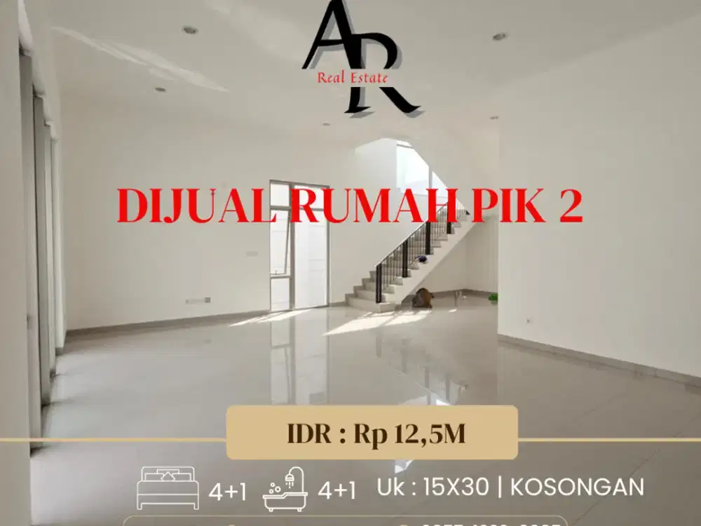 Dijual cepat rumah brand new pik 2 cluster unggulan