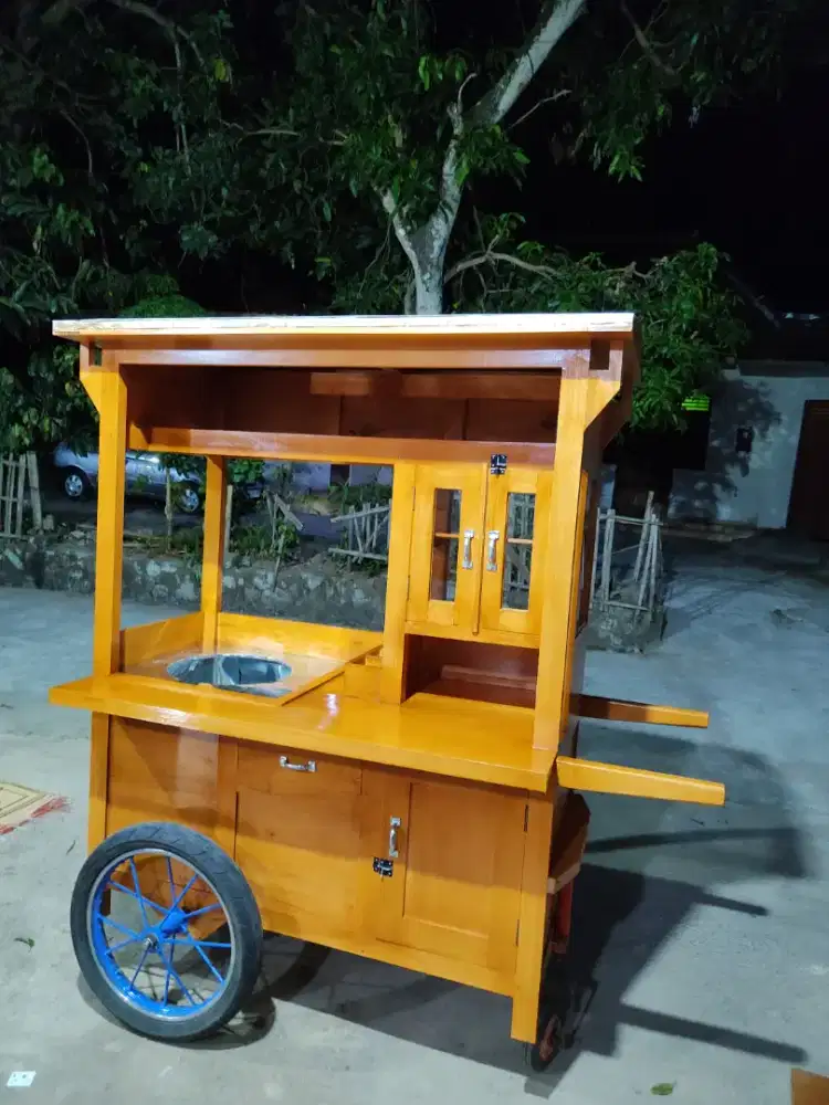 Gerobak Angkringan Bakso Mie Ayam PeceL Bubur Sate Martabak Ronde dlL