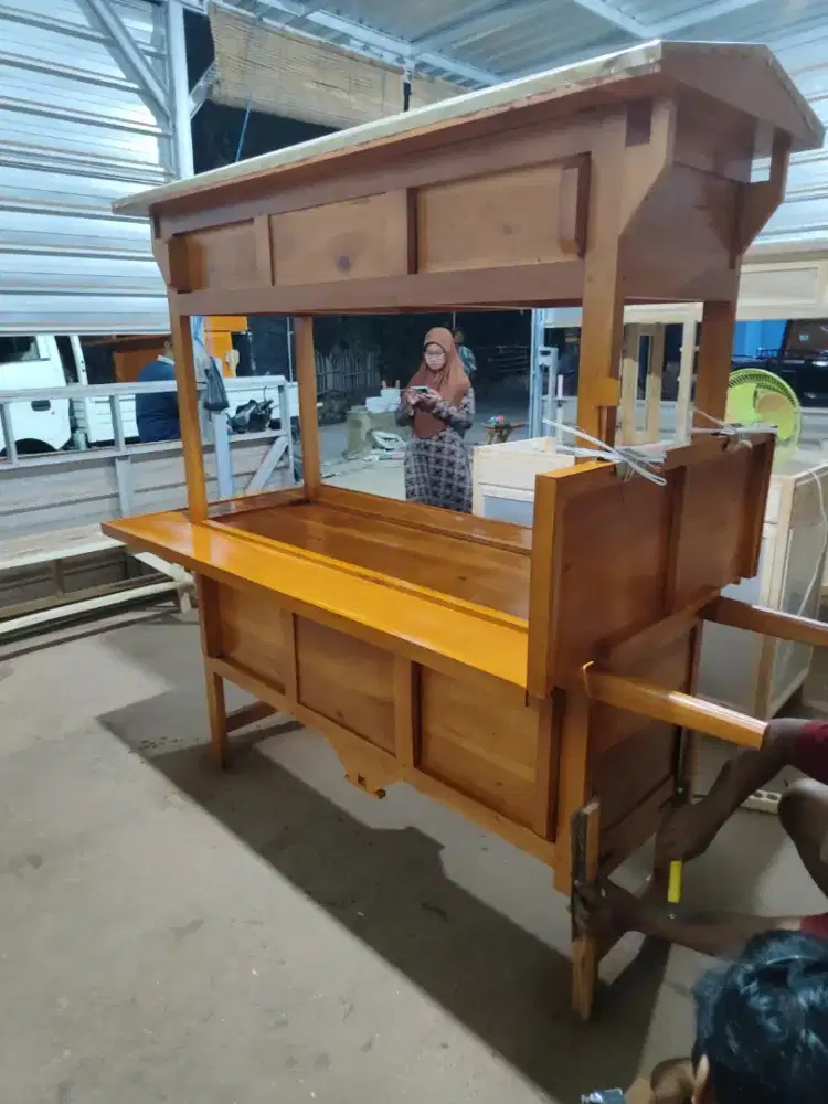 Gerobak Angkringan Bakso Mie Ayam PeceL Bubur Sate Martabak Ronde dlL