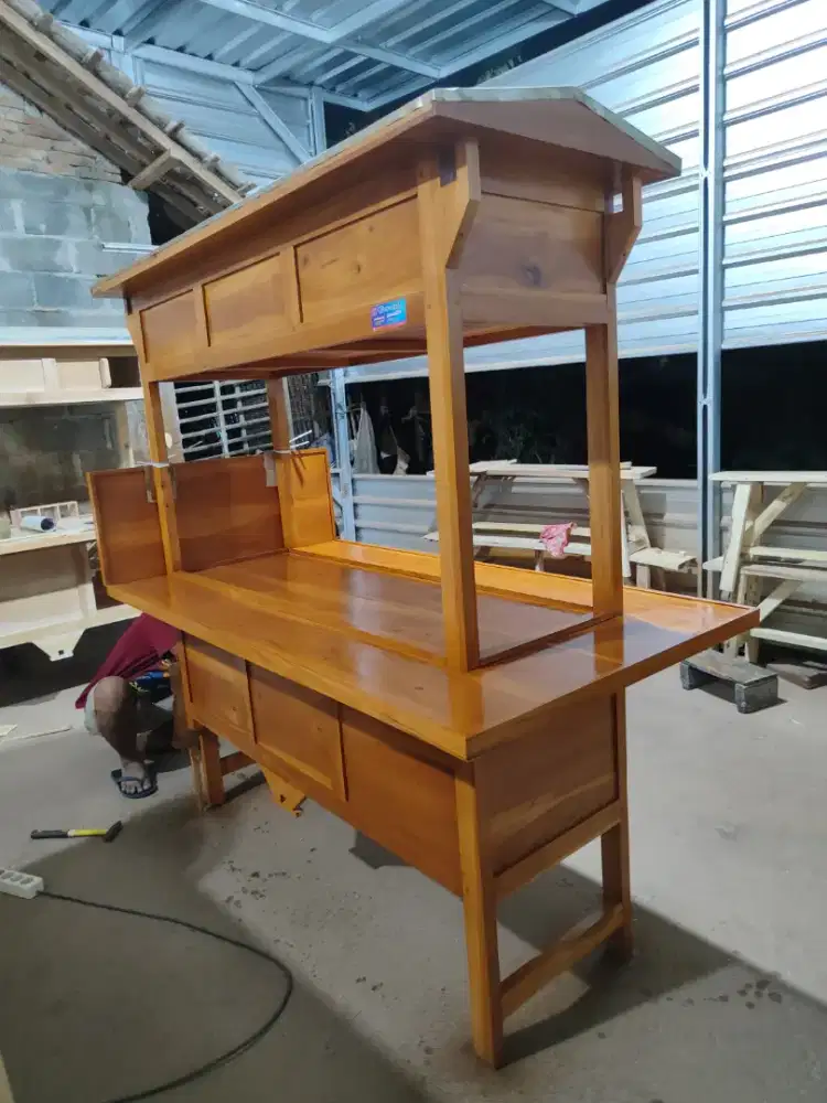 Gerobak Angkringan Bakso Mie Ayam PeceL Bubur Sate Martabak Ronde dlL