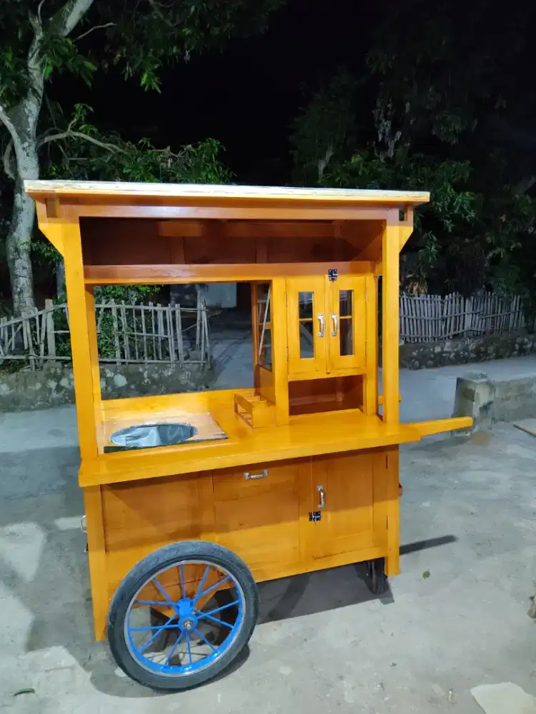 Gerobak Angkringan Bakso Mie Ayam PeceL Bubur Sate Martabak Ronde dlL