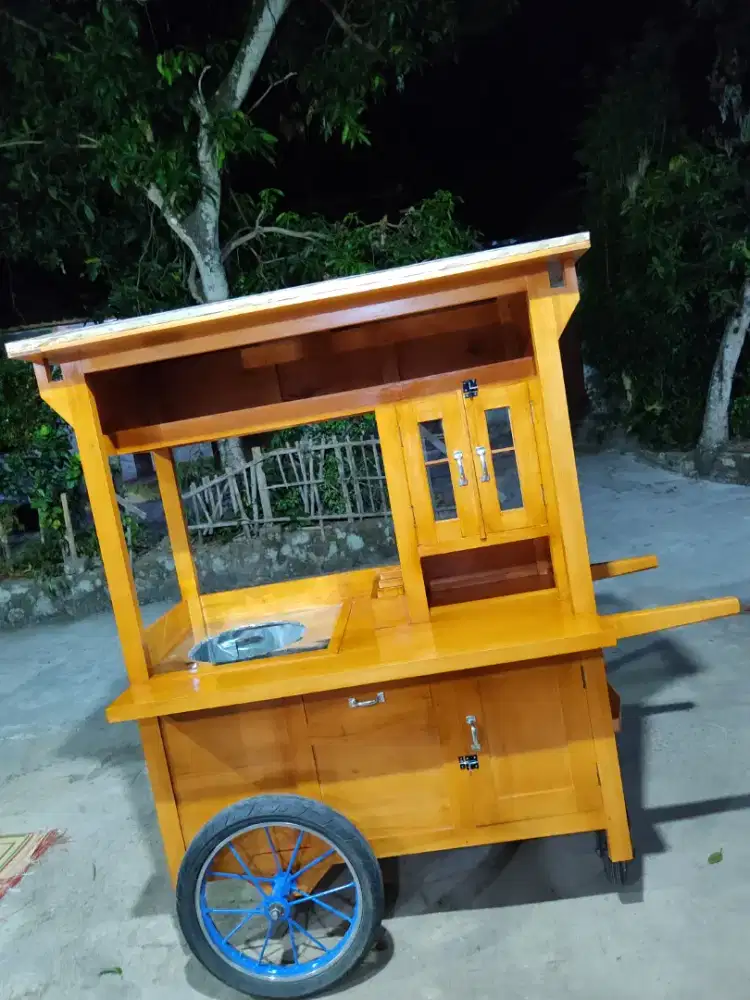 Gerobak Angkringan Bakso Mie Ayam PeceL Bubur Sate Martabak Ronde dlL