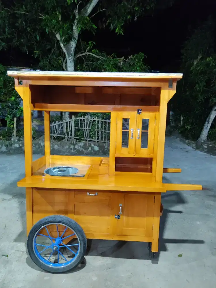 Gerobak Angkringan Bakso Mie Ayam PeceL Bubur Sate Martabak Ronde dlL