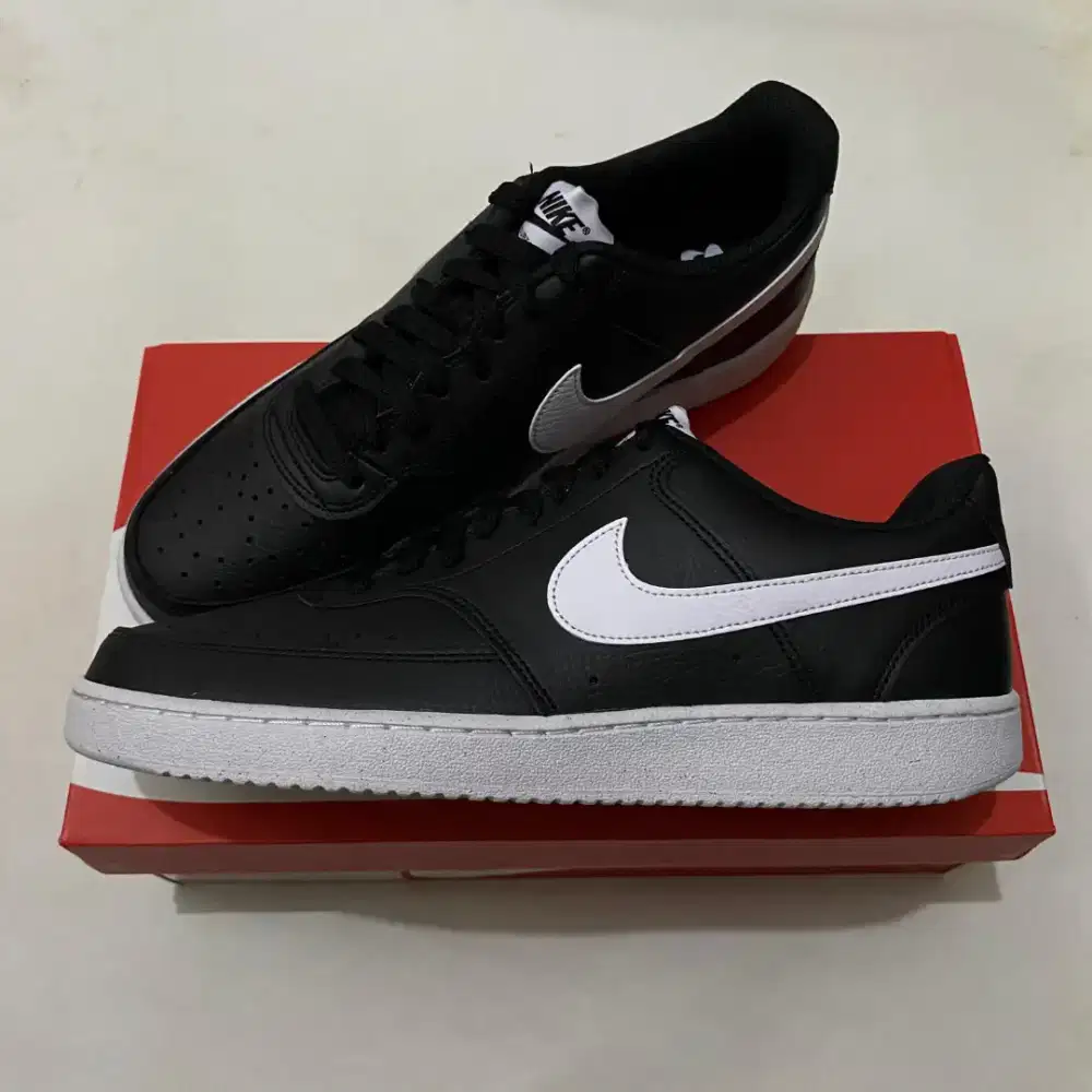 Original Sepatu Nike Court Vision Low NN Hitam DH2987-001 Sneakers Men