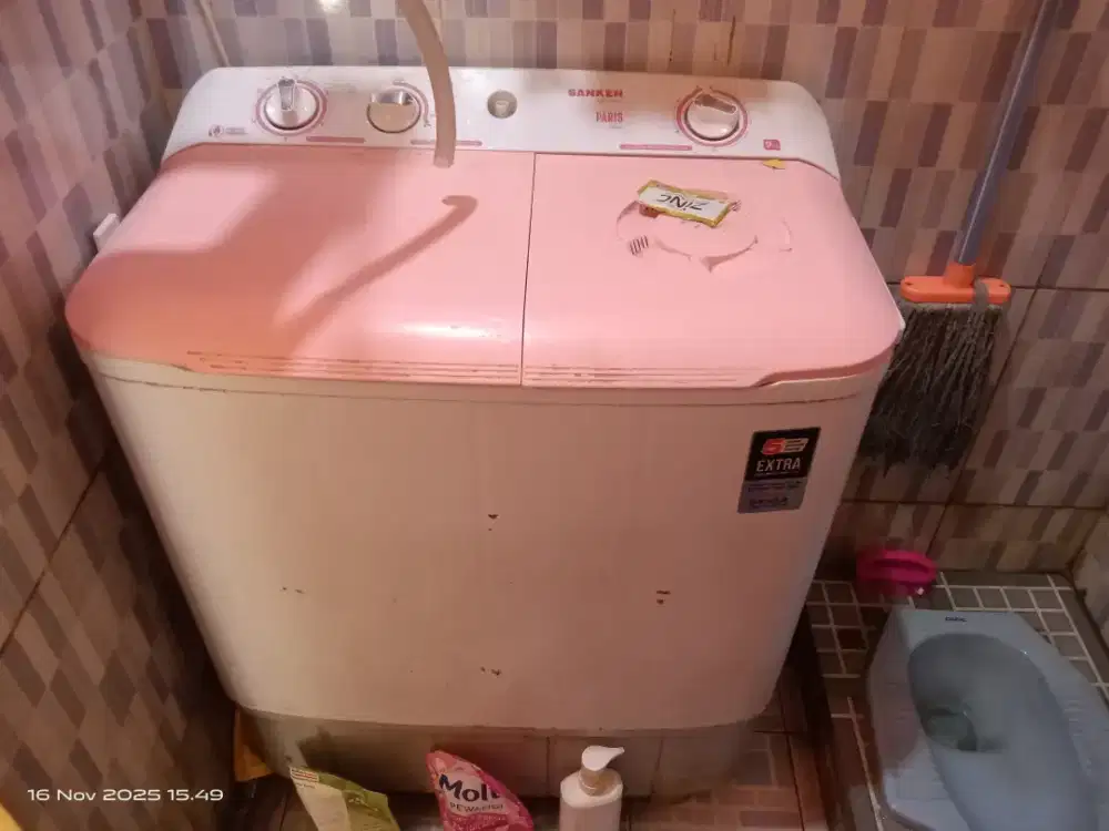 Mesin Cuci Sanken 2 Tabung 9kg