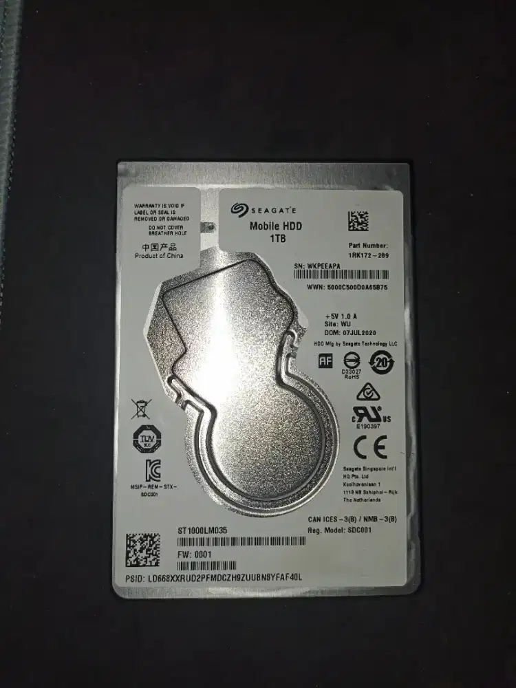 Hardisk Seagate 1 Tb Sentinel 100%
