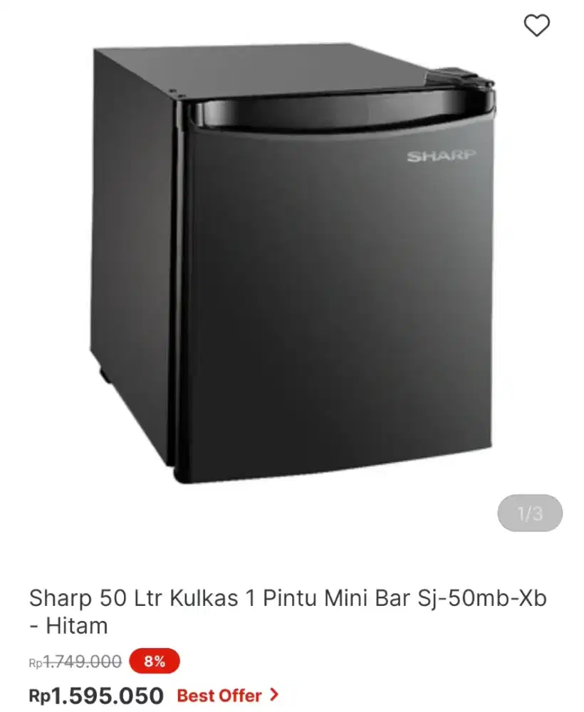 Di Jual Kulkas Mini Bar Merk Sharp