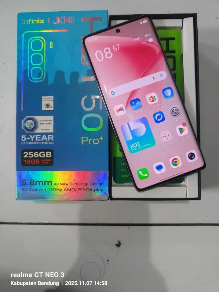 Infinix Hot 50 Pro Plus 8+8/256GB Fullset ( Garansi Oktober 2026 )