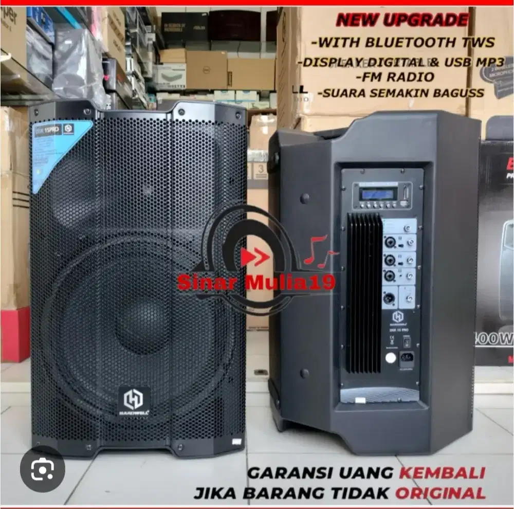 Sepasang Speaker Hardwell 15 Inc Baru