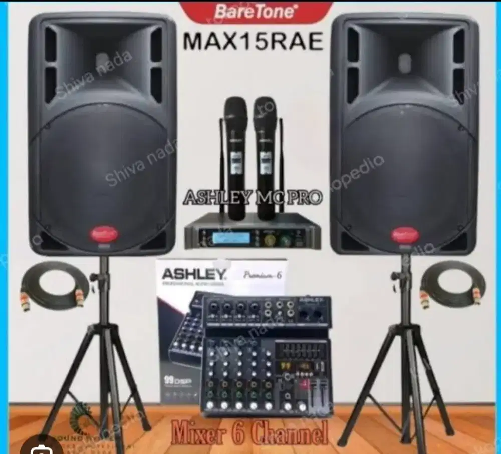 Paket Sound System Speaker Baretone 15 Inc Baru