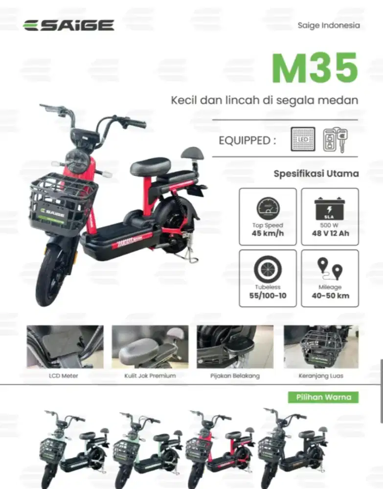 Sepeda listrik saige M35