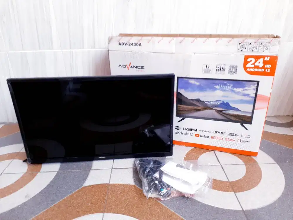 GARANSI 1BULAN TV SMART ADVANCE 24 IN DIGITAL NETFLIK YOUTUBE