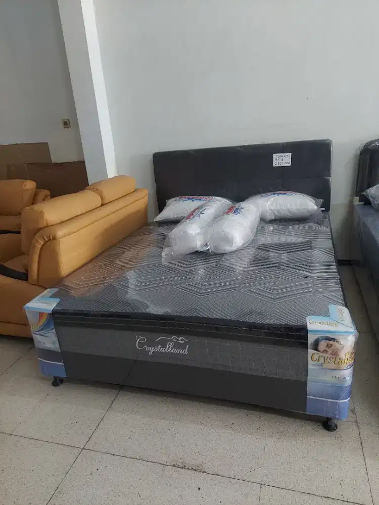 Springbed Boxy Kualitas Baik uk 160x200 Bonus Bantal Guling