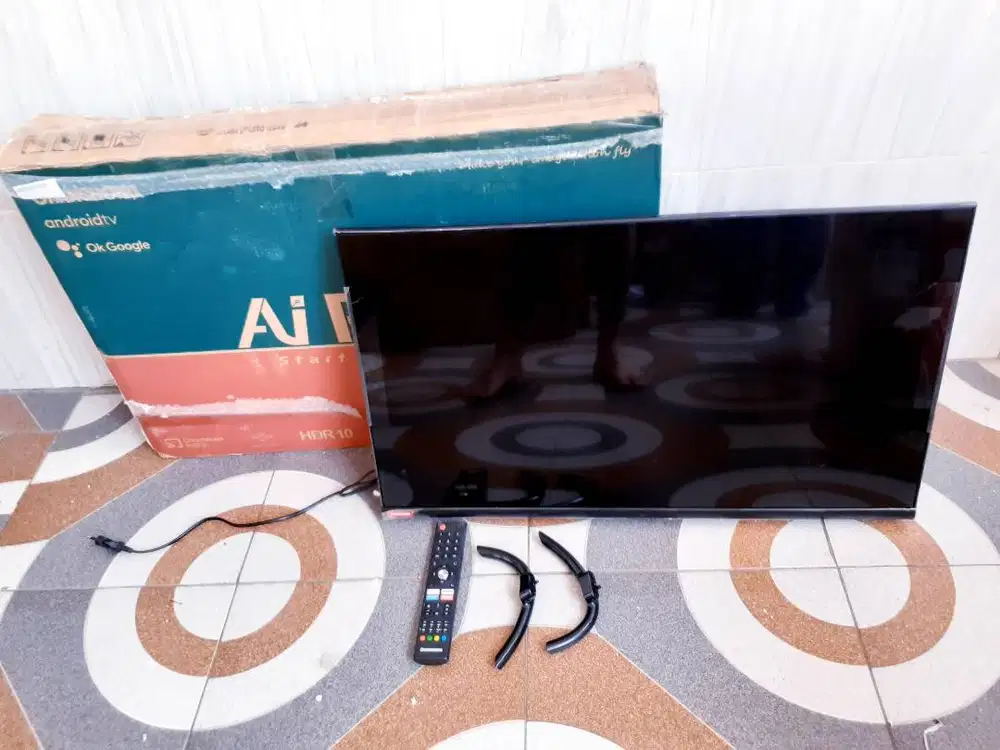 TV LED ANDROID CHANGHONG 32 IN DIGITAL NETFLIK YOUTUBE MULUS GARANSI