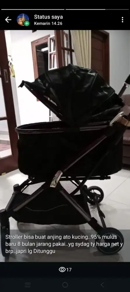 Stroler anjing ato kucing dijual murah