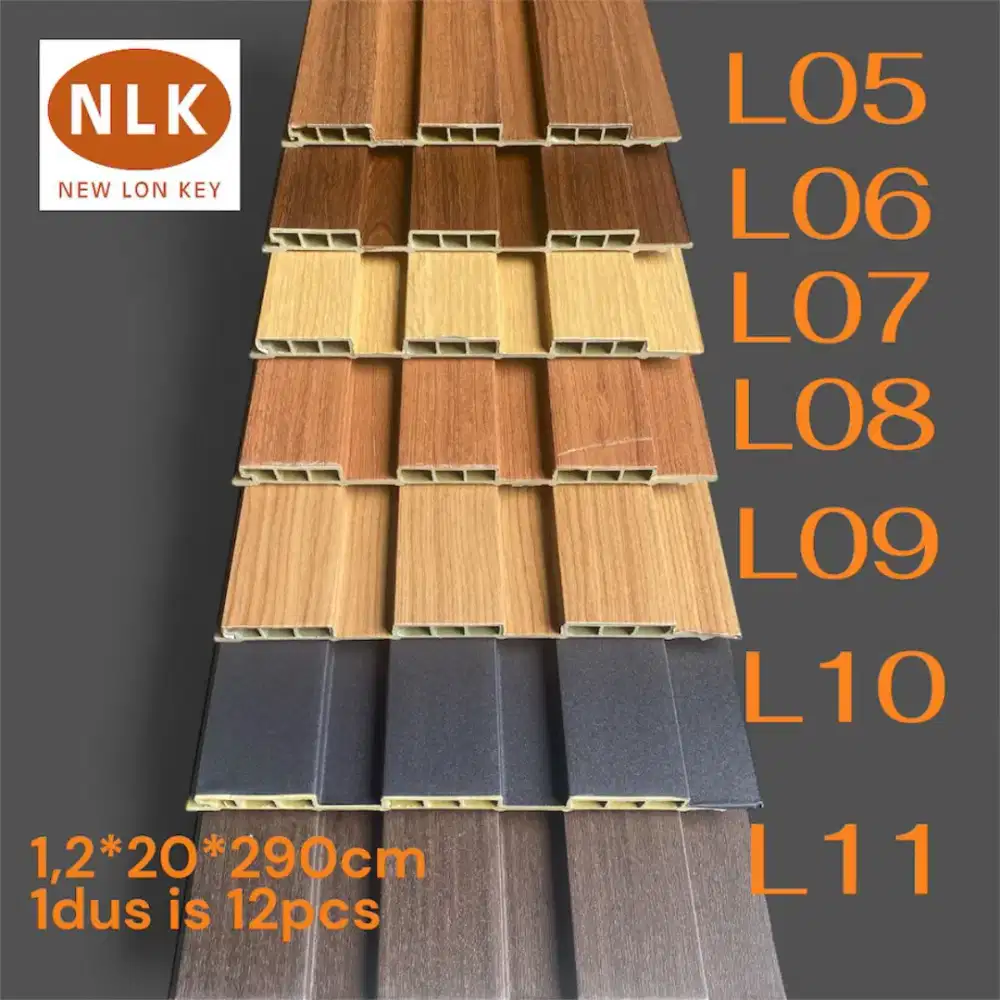 WPC Wallpanel Indoor Premium – Motif Kayu Mewah, Siap Pasang